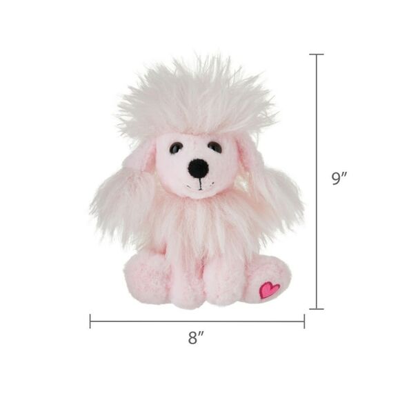New Pink Poodle Dog Valentine's Day Easter Stuffed Animal Toy, Way To Celebrate - Picture 4 of 4